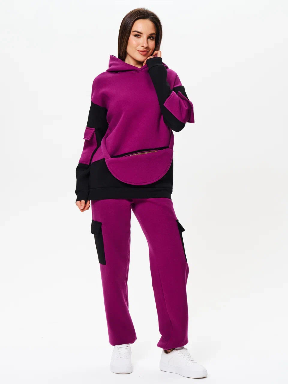 Fleece Lined Suit with Integrated Pouch