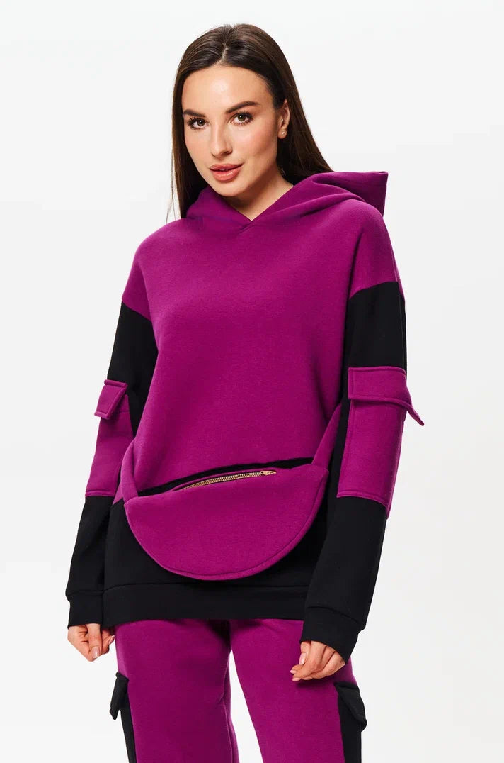 Fleece Lined Suit with Integrated Pouch