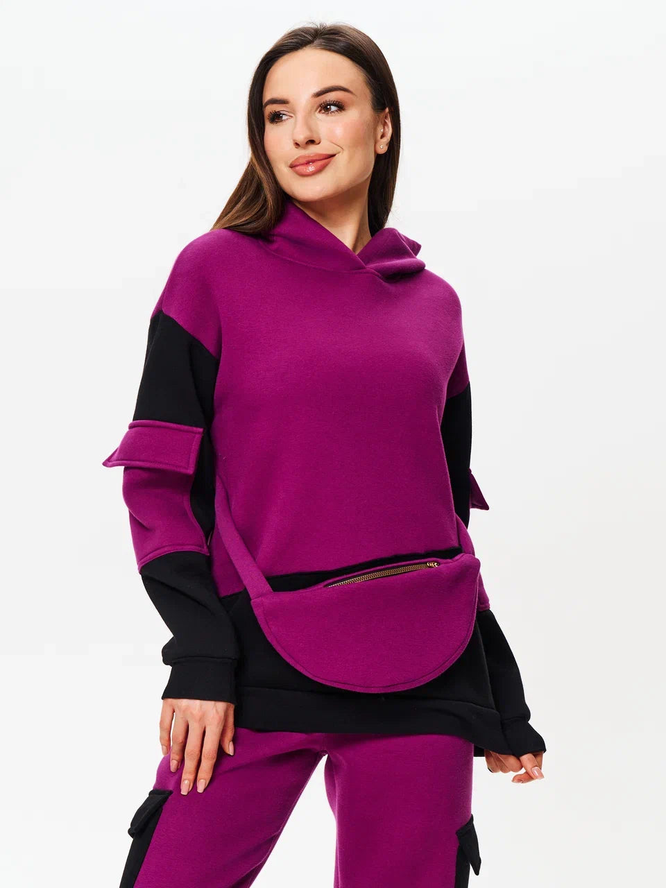 Fleece Lined Suit with Integrated Pouch