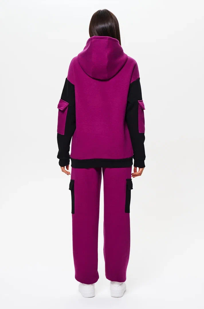 Fleece Lined Suit with Integrated Pouch