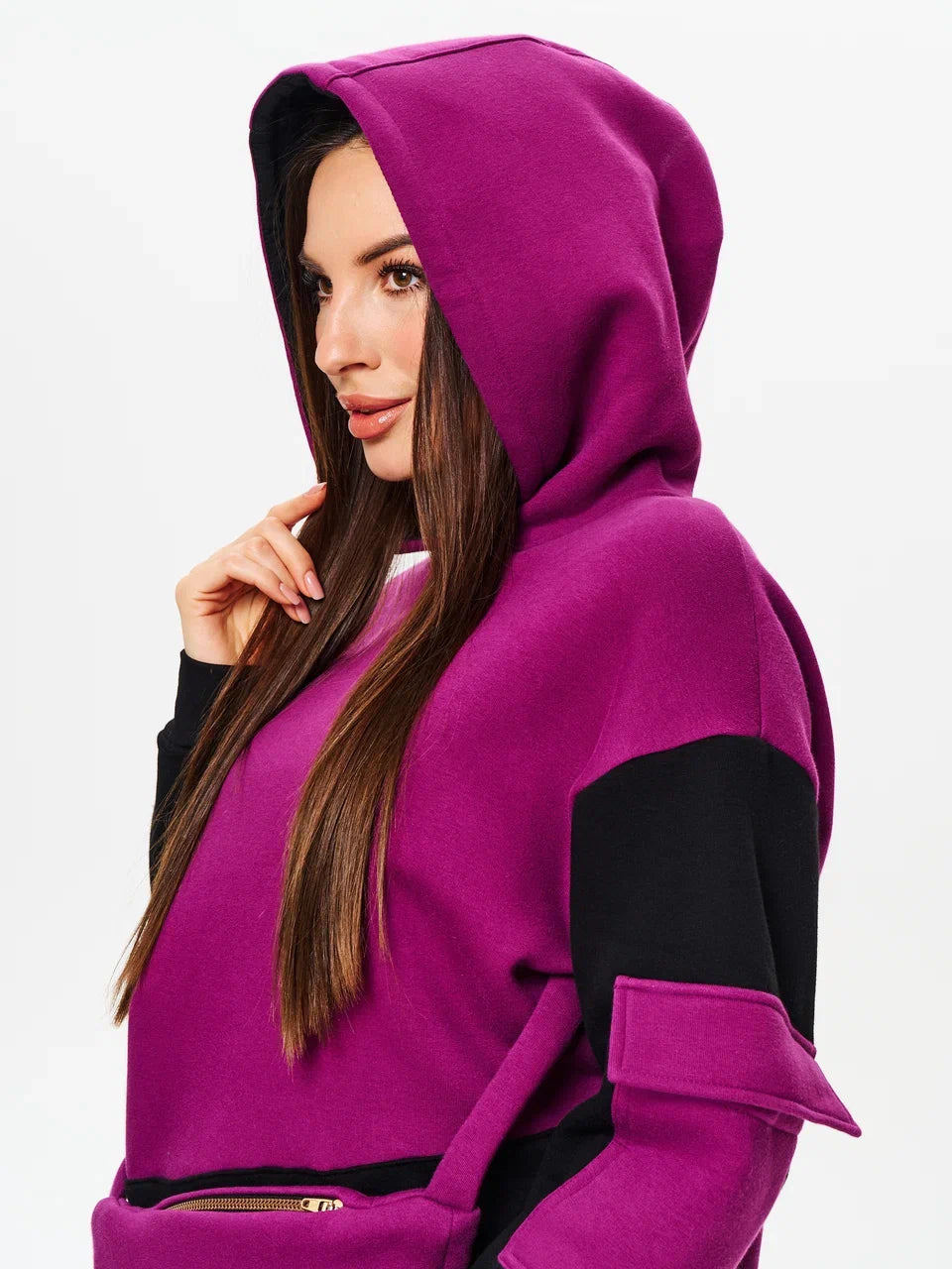 Fleece Lined Suit with Integrated Pouch