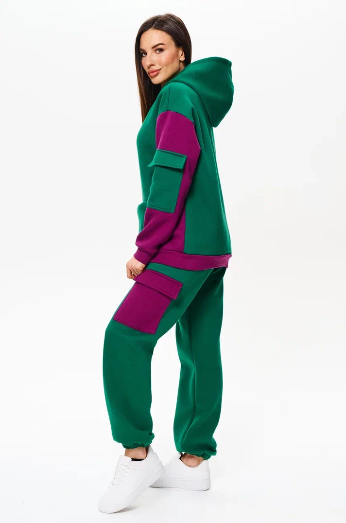Fleece Lined Suit with Integrated Pouch